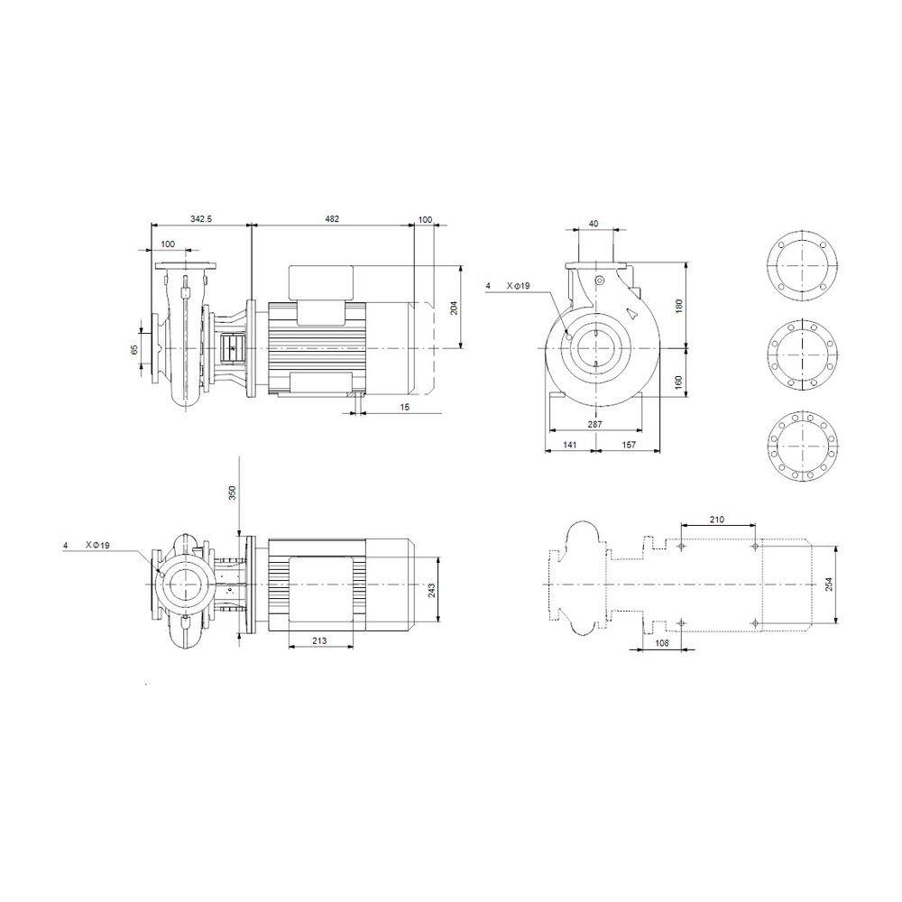 Grundfos Blockpumpe NB 50-200/219AAF2AESBAQEQW1, 2950/min 22kW 16 bar, Förderhöhe 64... GRUNDFOS-97839235 5710625513964 (Abb. 3)