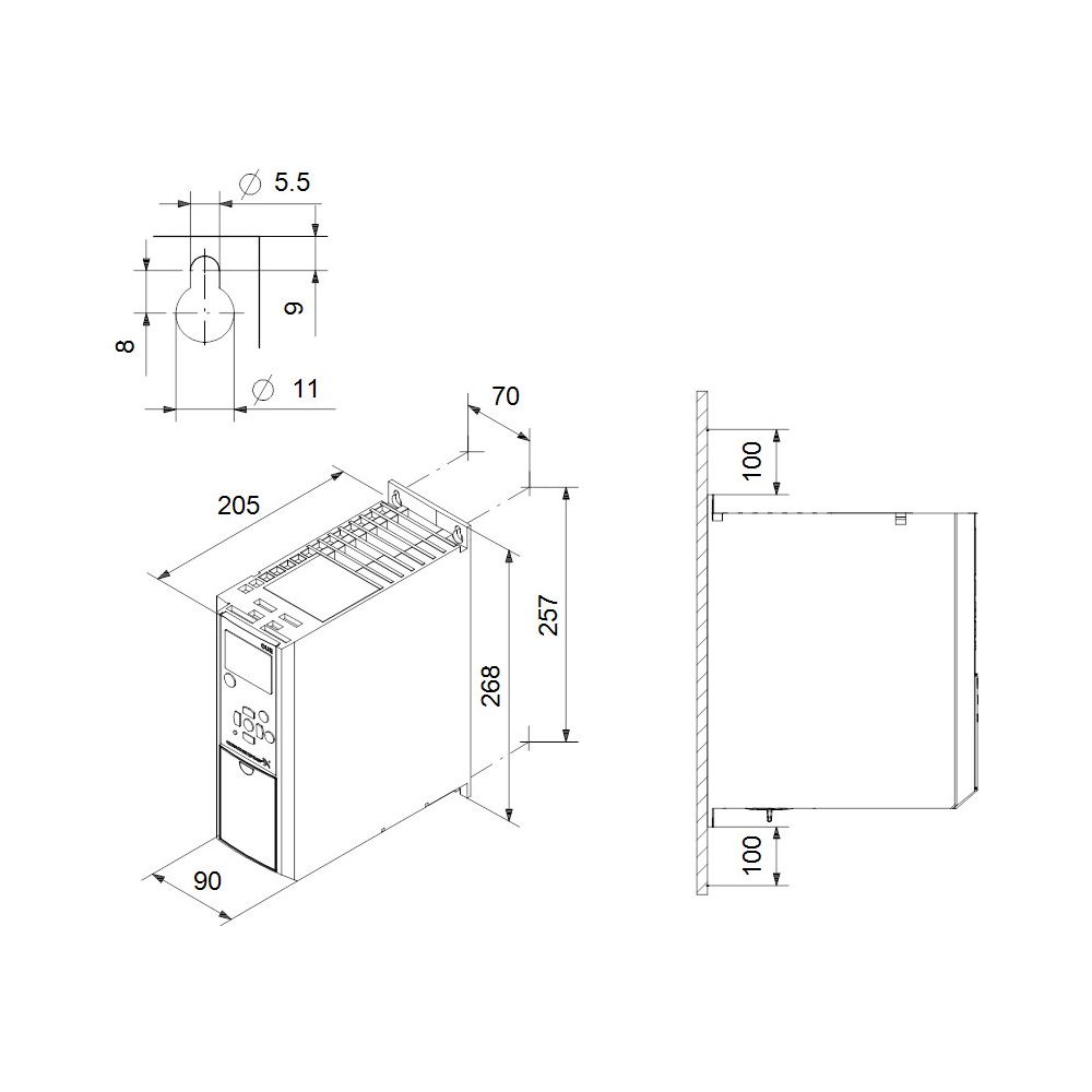 Grundfos Steuer- und Regelsystem CUE, 3x380-500V IP20 4,0kW, mit STO-Funktion... GRUNDFOS-99616738 5713831974444 (Abb. 3)