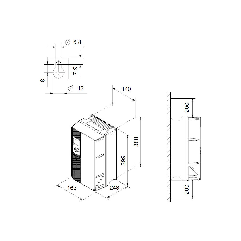 Grundfos Steuer- und Regelsystem CUE, 3x380-500V IP55 55kW, mit STO-Funktion... GRUNDFOS-99616797 5713831975083 (Abb. 3)