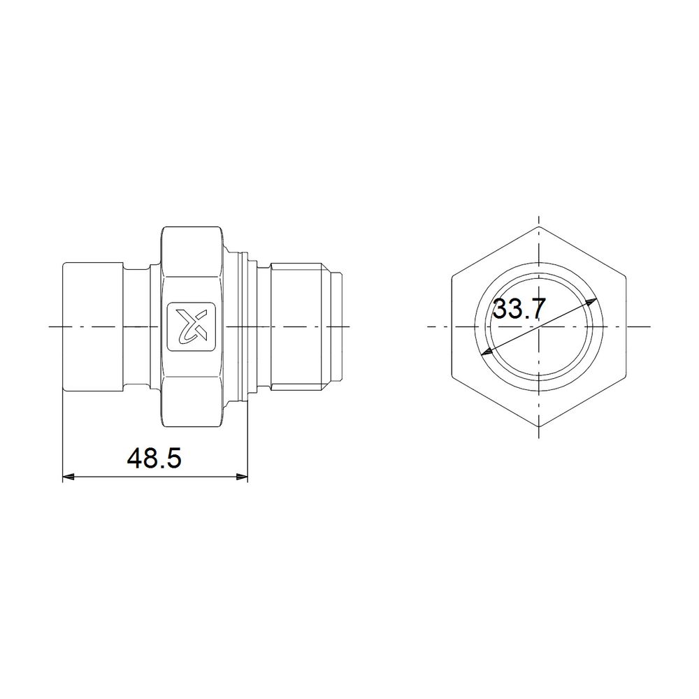 Grundfos Flanschsatz PJE NPT 1 1/2" für CM10, Zubehör für Kreiselpumpen... GRUNDFOS-96904712 5700313388981 (Abb. 3)