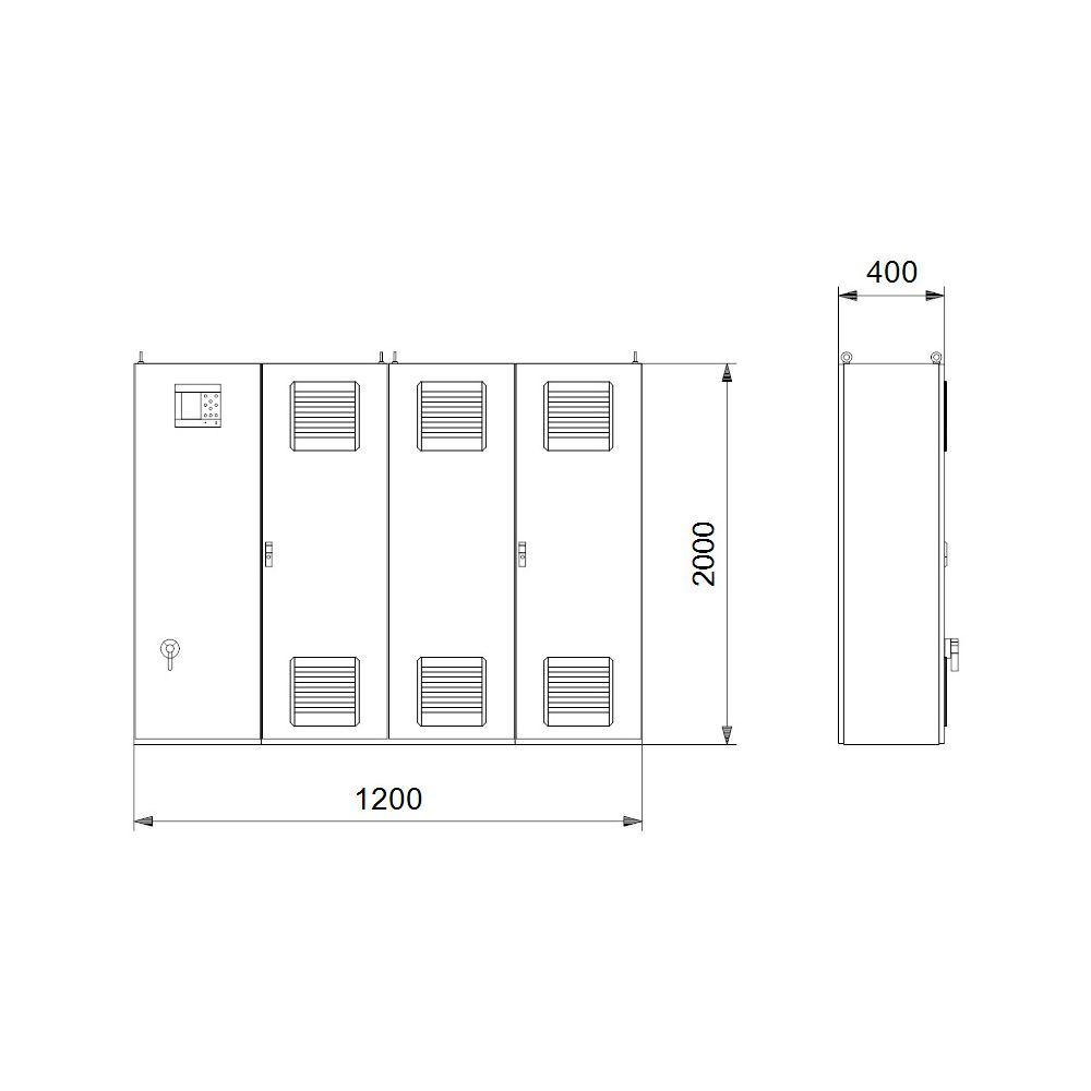 Grundfos Steuer- und Regelsystem Control MPC-EC, 3x55kW 3x400V IP54 E... GRUNDFOS-99065075 5712606082087 (Abb. 3)