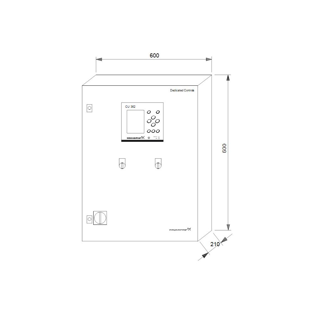 Grundfos Steuer- und Regelsystem Control DC, 2x6,0-10,0A 3x400V IP54 IM... GRUNDFOS-97900426 5710626070299 (Abb. 3)