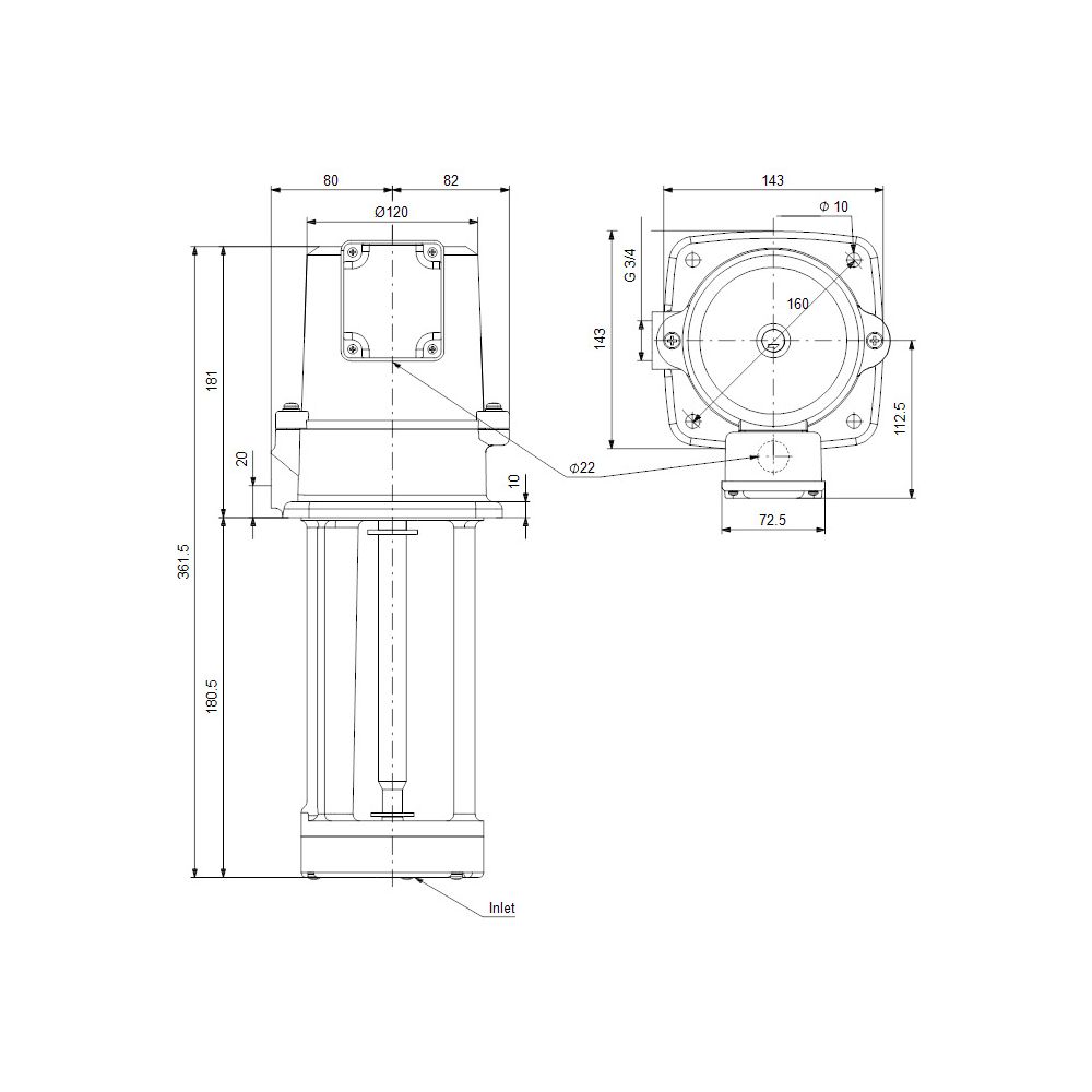 Grundfos Eintauchpumpe MTA 60-180 A-W-A-B, 3x230/400V 2932/min... GRUNDFOS-97989221 5710627481049 (Abb. 3)