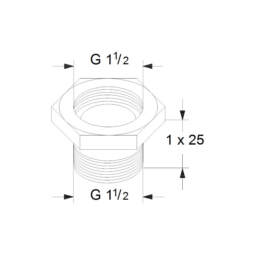 Grundfos Ausgleichsstücksatz A5 1 1/2"x1 1/2" 1x25, Zubehör für Umwälzpumpen... GRUNDFOS-535044 5700390863791 (Abb. 3)
