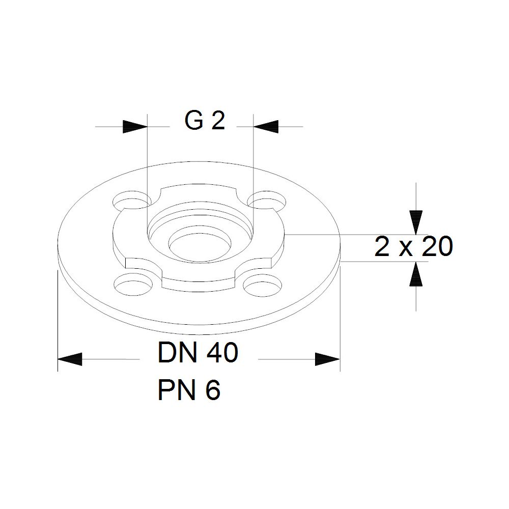 Grundfos Ausgleichsstücksatz A18 2"xDN 40 2x20, Zubehör für Umwälzpumpen... GRUNDFOS-98614387 5711498247963 (Abb. 3)