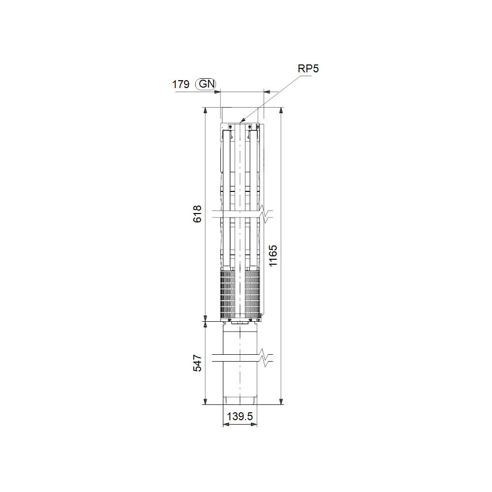 Grundfos Unterwasserpumpe SP95-1, 3x380-415V 5,5kW 60 bar, Volumenstrom 95m3/h, Eins... GRUNDFOS-19001901 5708601061295 (Abb. 3)