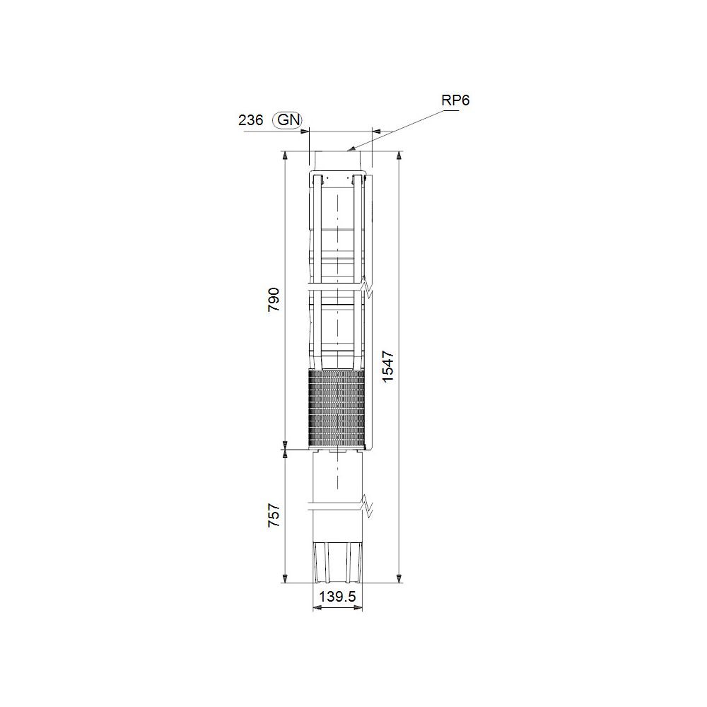 Grundfos Unterwasserpumpe SP215-2AA, 3x380-415V 30kW 60 bar, Volumenstrom 215m3/h, E... GRUNDFOS-18A219B2 5700392238825 (Abb. 3)