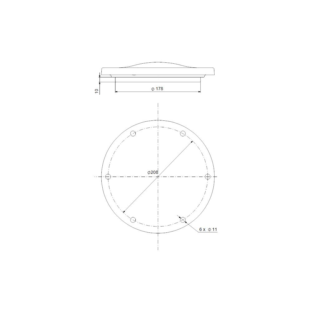 Grundfos Blindflansch inklusive O-Ring TP(E) D178, Zubehör für Trockenläufer... GRUNDFOS-96495694 5700396035093 (Abb. 3)