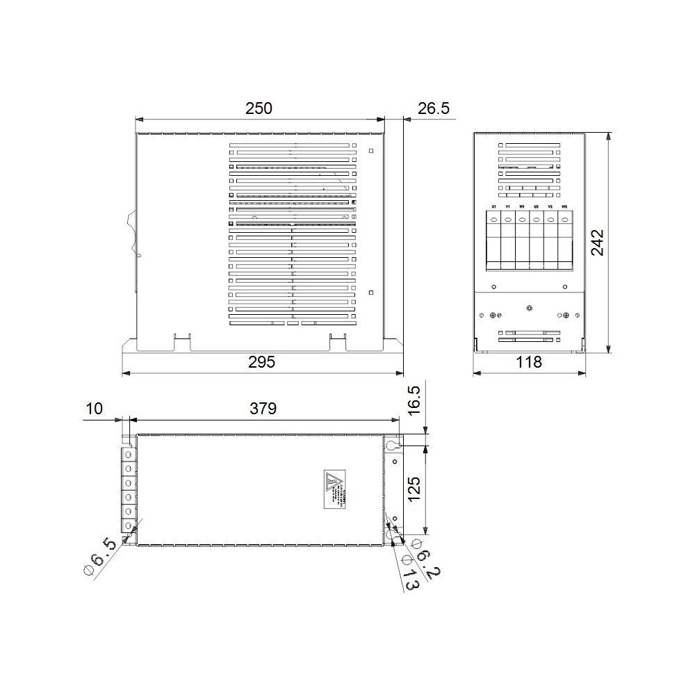 Grundfos Steuer- und Regelsystem Dv/dt-Filter 44A 3x380-500V für CUE... GRUNDFOS-97669799 5710620884816 (Abb. 3)
