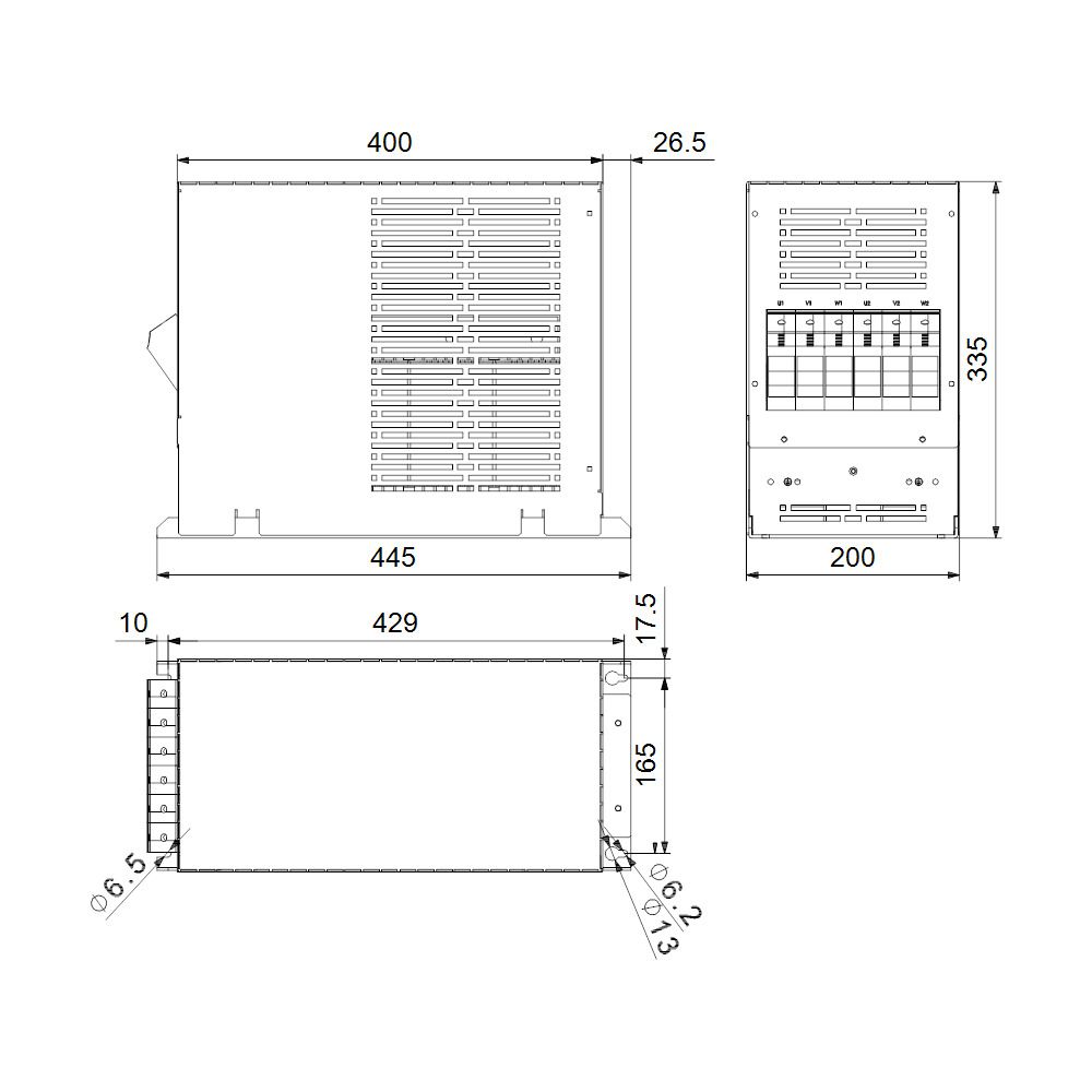 Grundfos Steuer- und Regelsystem Dv/dt-Filter 177A 3x380-500V für CUE... GRUNDFOS-97669902 5710620886414 (Abb. 3)