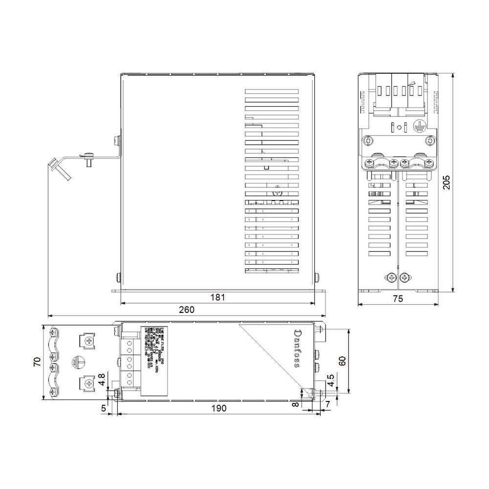 Grundfos Steuer- und Regelsystem Sinusfilter 2,5A 200-500V für CUE... GRUNDFOS-96754941 5700838640717 (Abb. 3)