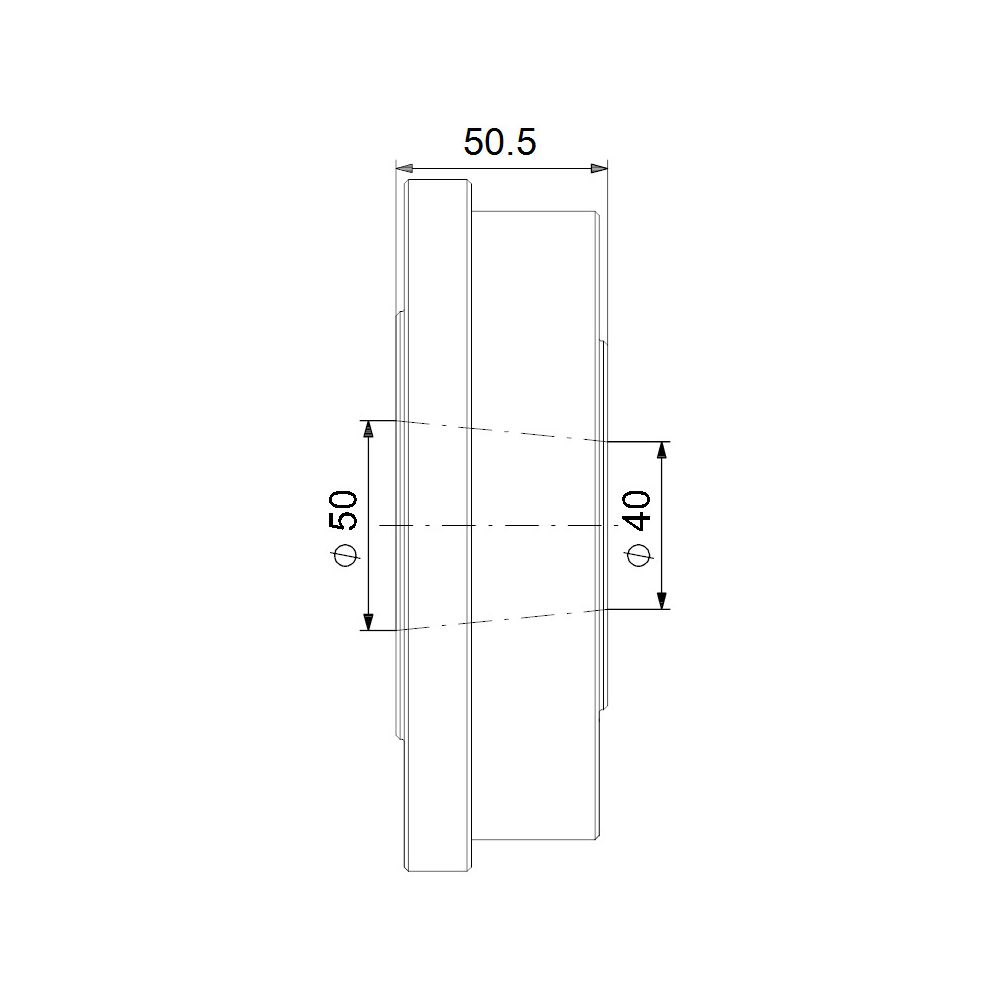 Grundfos Ausgleichsstücksatz DN 40/DN 50 105mm, Zubehör für Umwälzpumpen... GRUNDFOS-96097992 5700396963525 (Abb. 3)