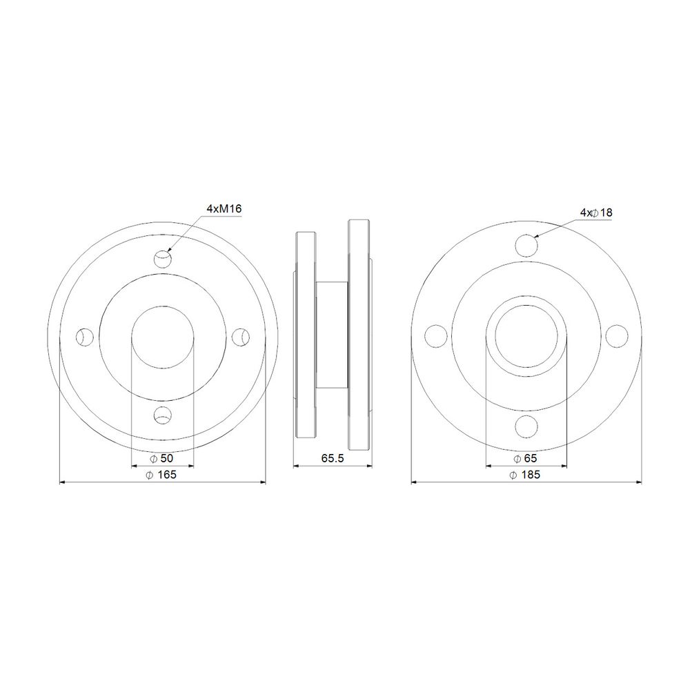 Grundfos Ausgleichsstücksatz DN 50/DN 65 135mm, Zubehör für Umwälzpumpen... GRUNDFOS-96497649 5700396113470 (Abb. 3)