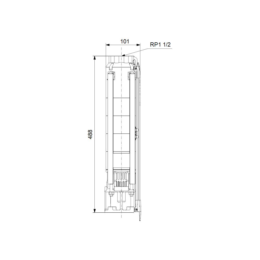 Grundfos Unterwasserpumpe SP14-17 ohne Motor, 60 bar, Volumenstrom 14m3/h... GRUNDFOS-98699122 5712600107274 (Abb. 3)