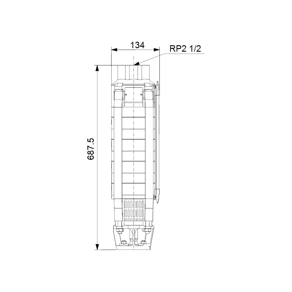 Grundfos Unterwasserpumpe SP18-7 ohne Motor, 60 bar, Volumenstrom 18m3/h... GRUNDFOS-92944521 5715121944175 (Abb. 3)