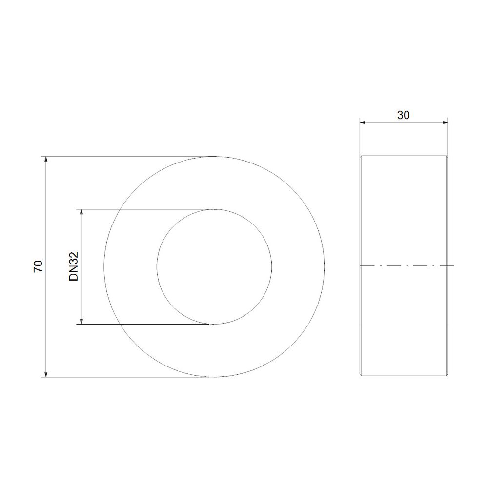 Grundfos Distanzstück DN 32 PN16 30, Zubehör für Trockenläuferpumpen... GRUNDFOS-98387588 5711494145713 (Abb. 3)