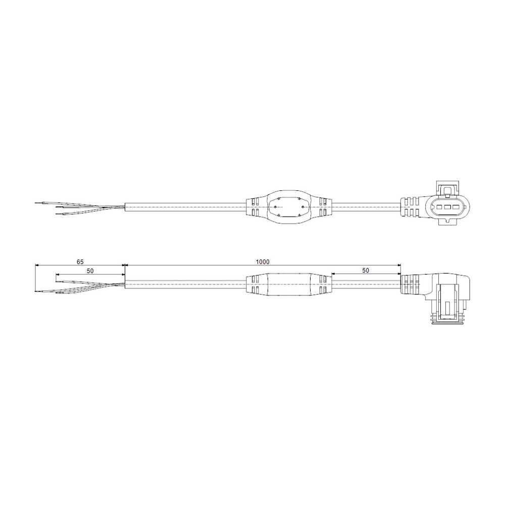 Grundfos Alpha Winkelstecker mit 1m Kabel, Zubehör für Umwälzpumpen... GRUNDFOS-97844632 5700310676142 (Abb. 3)