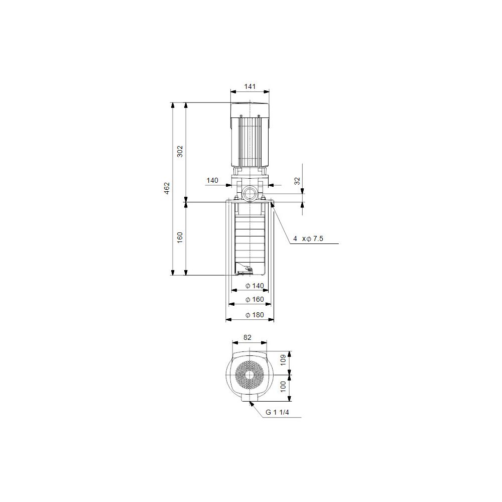 Grundfos Eintauchpumpe MTR 5-14/14 A-W-A-HUUV, 3x230/400V 2,2kW 2899/min max. Arbeit... GRUNDFOS-98511290 5711496360756 (Abb. 3)