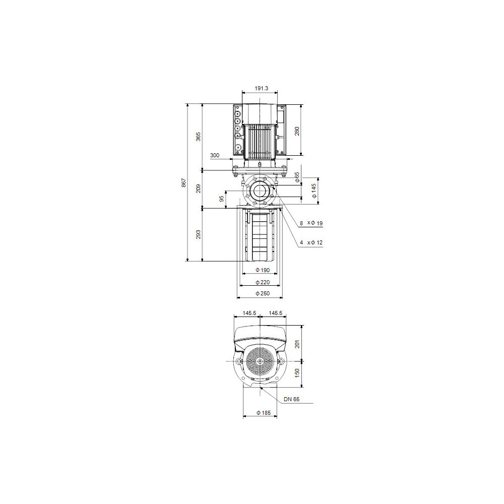 Grundfos Eintauchpumpe geregelt MTRE 64-2/2 A-F-A-HUUV, 3x380-500V 11kW 2935/min max... GRUNDFOS-99068884 5712606144389 (Abb. 3)