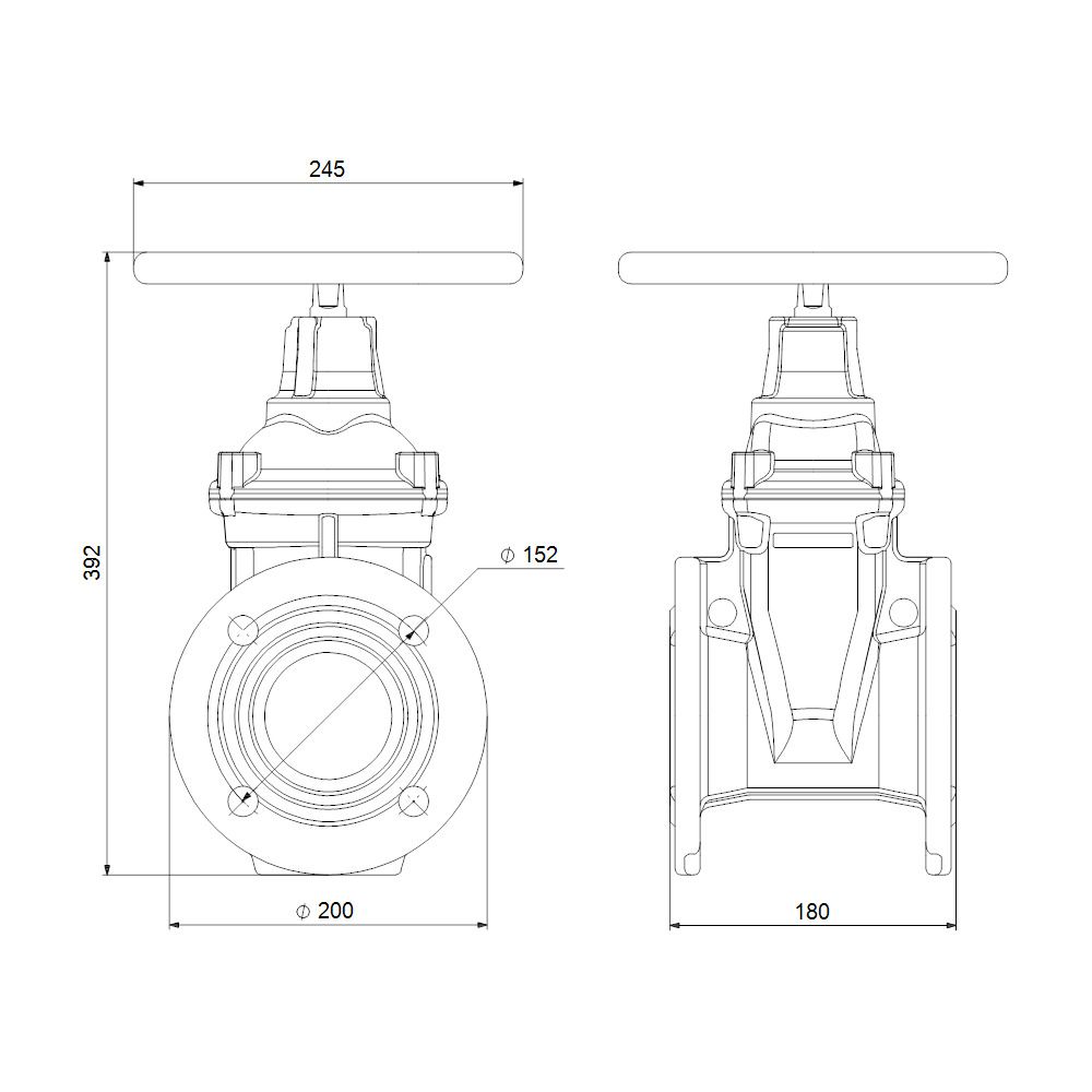 Grundfos Absperrschieber DN 80 PN10 Grauguß, Zubehör für Schmutz- / Abwasserpumpe... GRUNDFOS-96002011 5708601065361 (Abb. 3)