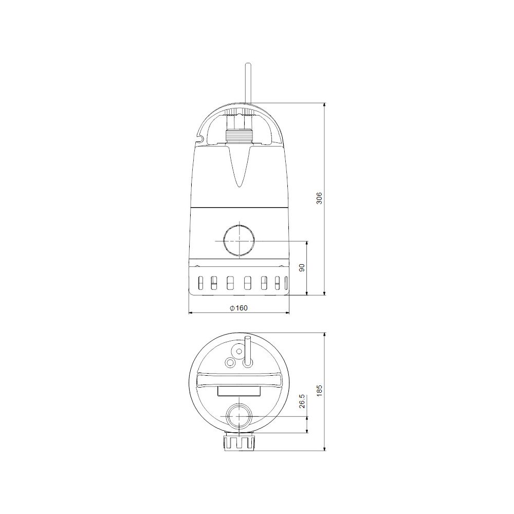 Grundfos Kellerentwässerungspumpe Unilift CC-7 M1, 0,17kW 1x230V, max. Förderhöhe 7m... GRUNDFOS-96280967 5700830761373 (Abb. 3)