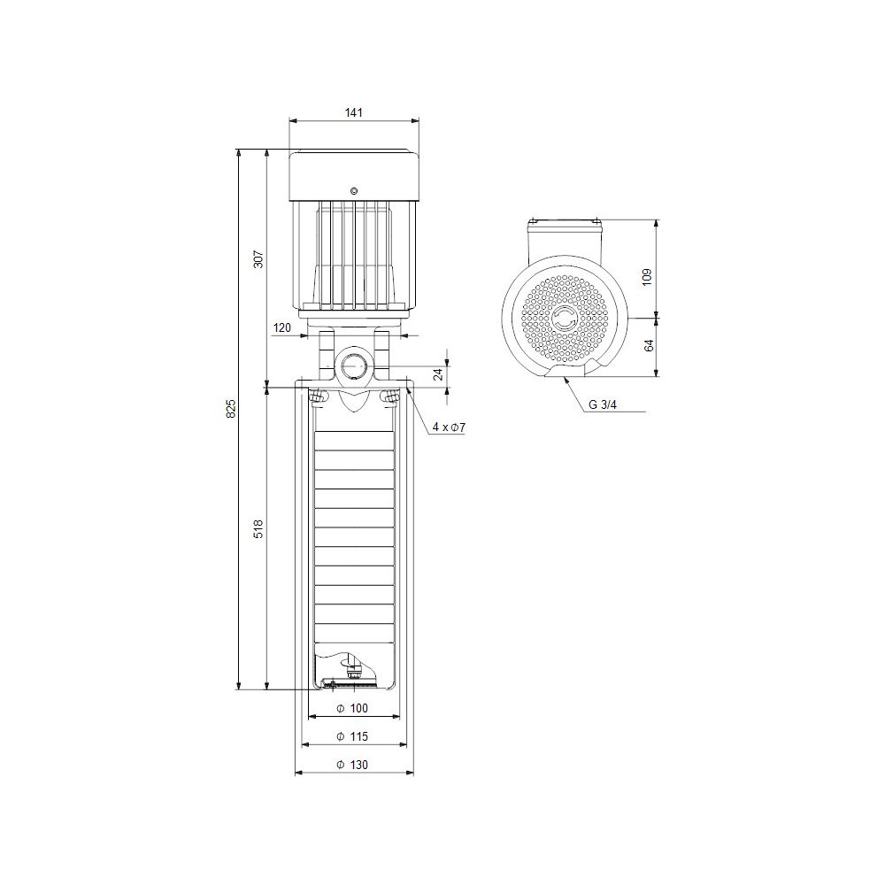 Grundfos Eintauchpumpe SPK 1-5/1 A-W-A-AUUV, 3x266/460 0,06kW 3360/min max. Arbeitsd... GRUNDFOS-3HAH5261 5700391822483 (Abb. 3)