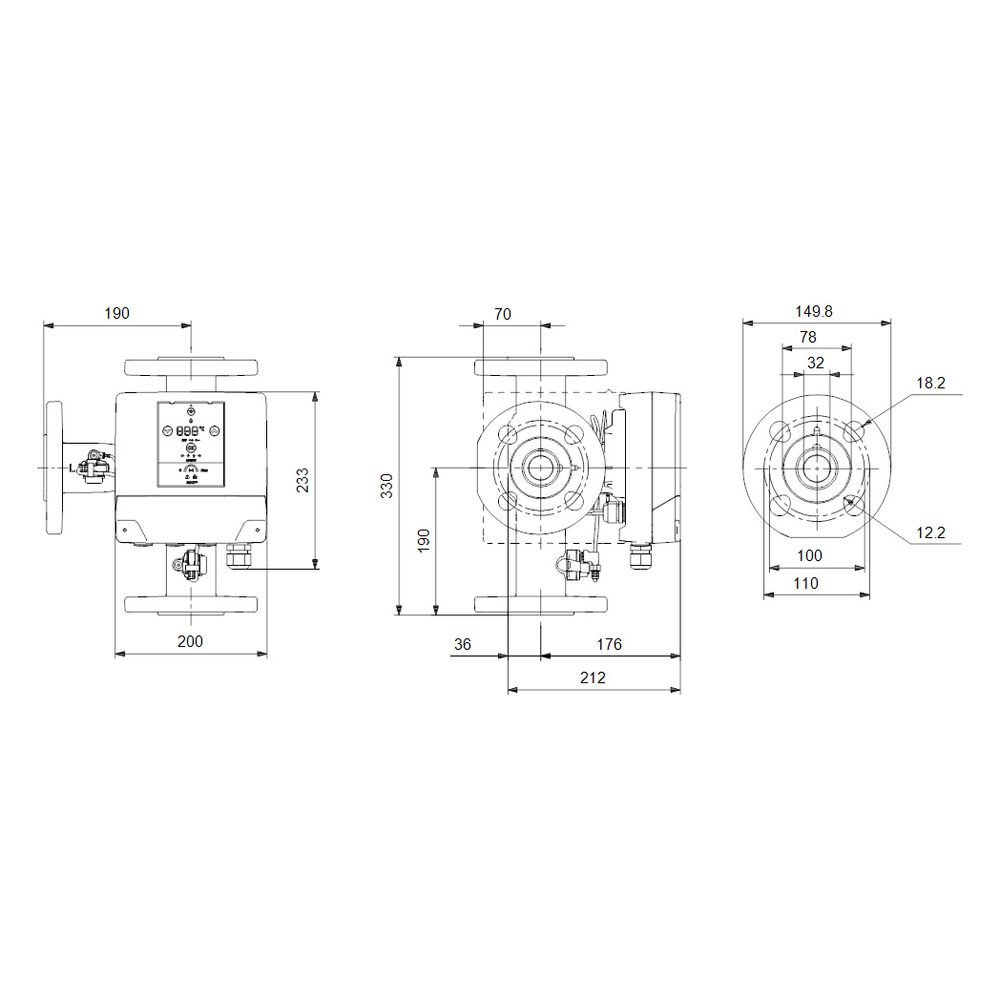 Grundfos Mischkreislösung MIXIT 50-40 L F, DN 50 Volumenstrom 2m3/h Anschluss links,... GRUNDFOS-99508840 5713830256732 (Abb. 3)
