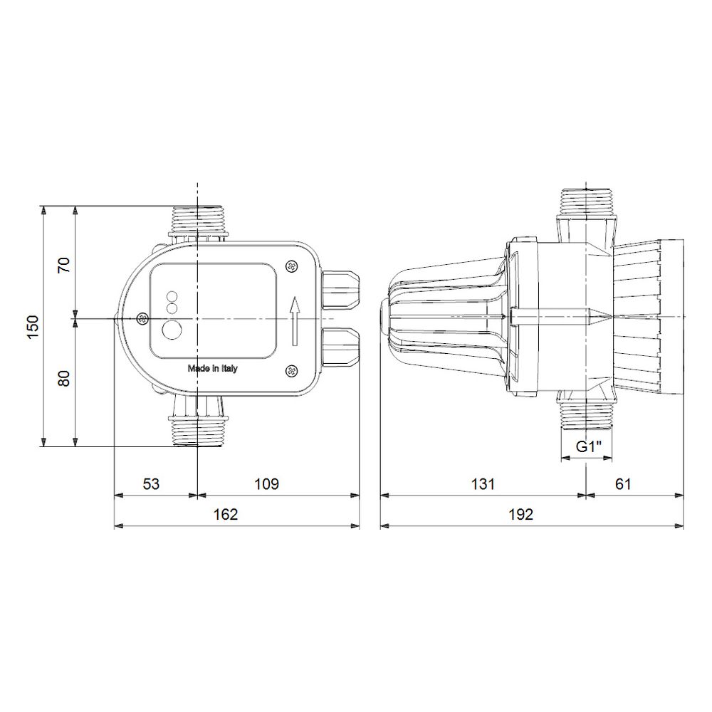 Grundfos PM 1 22 1x230V 50/60Hz, Zubehör für Hauswasseranlagen... GRUNDFOS-93225672 5715469508084 (Abb. 3)