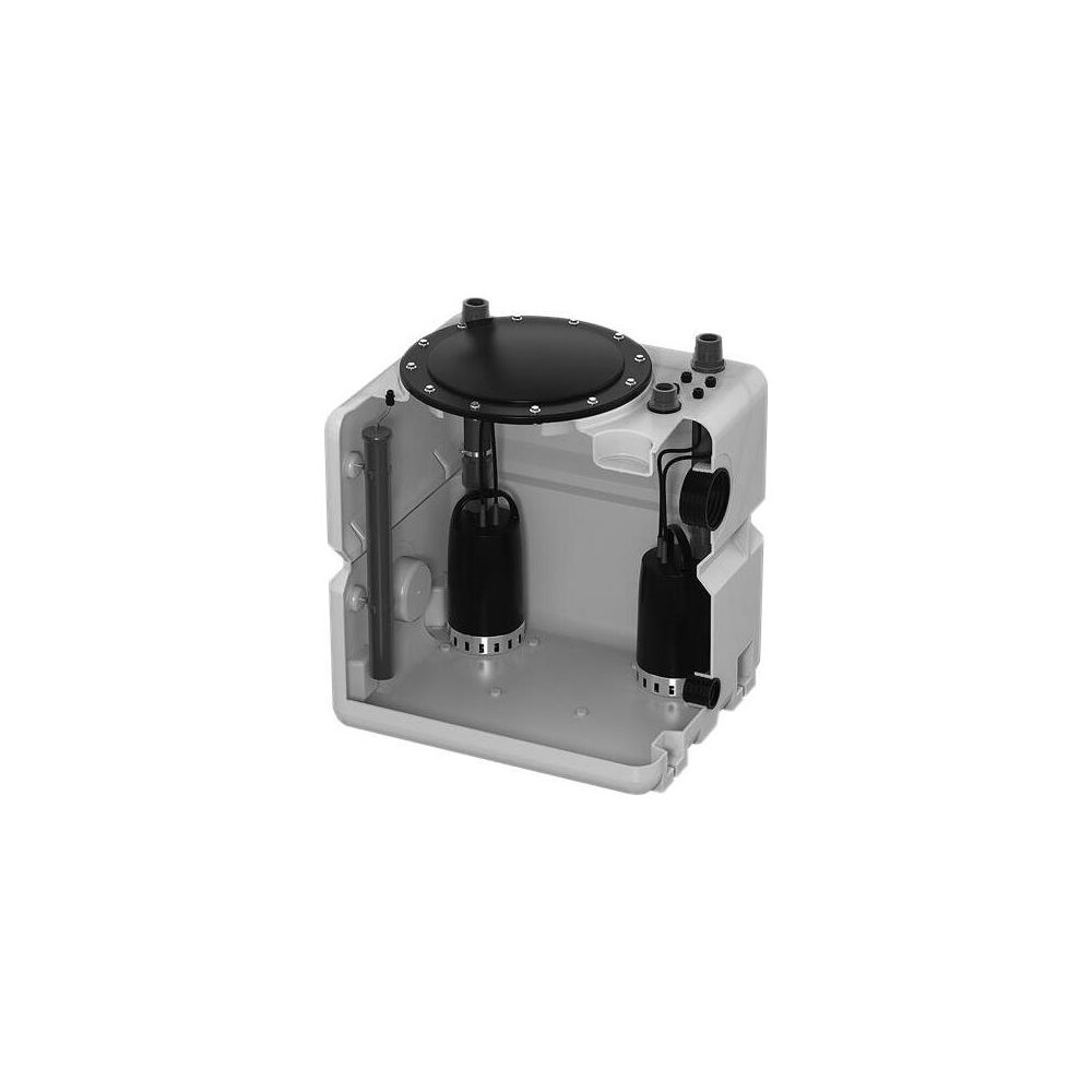 Grundfos Abwassersammelbehälter Hebeanlage DUOLIFT.270.40.CC, 800x700x600mm Volumen ... GRUNDFOS-97642386 5700310042329 (Abb. 2)