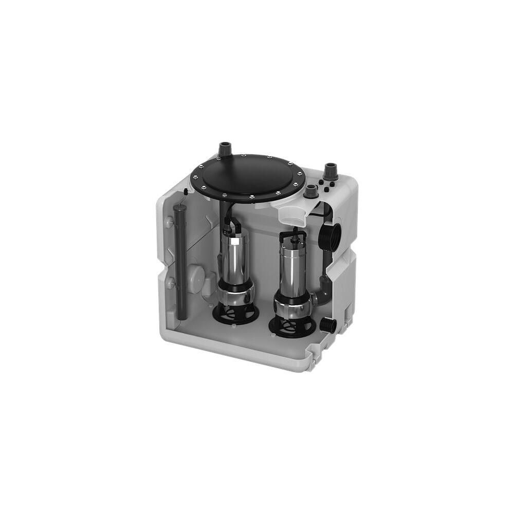 Grundfos Abwassersammelbehälter Hebeanlage DUOLIFT.270.50.APB, 800x700x600mm Volumen... GRUNDFOS-97642388 5700310042374 (Abb. 2)