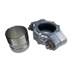 Grundfos PJE Victaulic-Kupplung R 2" FKM, komplett mit Gewinderohrstutzen, für vertika... GRUNDFOS-339918 5700391097065 (Abb. 1)