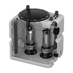 Grundfos Abwassersammelbehälter Hebeanlage DUOLIFT.270.50.APB, 800x700x600mm Volumen... GRUNDFOS-97642388 5700310042374 (Abb. 1)