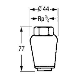 Grundfos Belüftungsventil MVBV R 1 1/4 16 bar BZ, Zubehör für Unterwasserpumpen... GRUNDFOS-91040082 5700392362445 (Abb. 1)