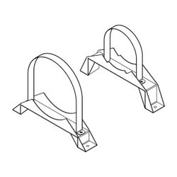 Grundfos Auflageschellensatz D90/D117 2 Stück, Zubehör für Unterwasserpumpen SP1A, S... GRUNDFOS-96957450 5700314564339 (Abb. 1)