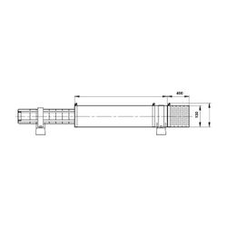 Grundfos Kühlmantel D115(130)x400mm für 4", Zubehör für Unterwasserpumpen SP1A-SP14,... GRUNDFOS-96937110 5700314095833 (Abb. 1)