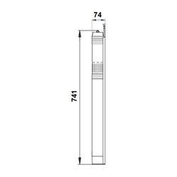 Grundfos Unterwasserpumpe SQE 1-65, 0,7kW max. Arbeitsdruck 15 bar, Volumenstrom 1m3... GRUNDFOS-96510142 5700396502281 (Abb. 1)