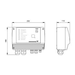 Grundfos Schalt- und Regelgerät CU300 IP55, Zubehör für Unterwasserpumpen SQE... GRUNDFOS-96427037 5700391376689 (Abb. 1)