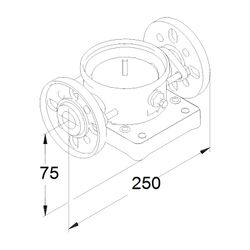 Grundfos Flansch DN 32/25 PN25 EPDM, Zubehör für FlexiClamp-Basis... GRUNDFOS-96449745 5700394219105 (Abb. 1)