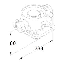 Grundfos Union Adapter CRN10,15,20 2 3/4" EPDM, Zubehör für vertikale Kreiselpumpen... GRUNDFOS-96500275 5700396198729 (Abb. 1)