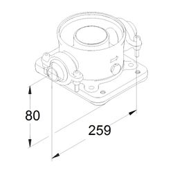 Grundfos Clamp-Kupplung komplett EPDM, Verbindung 60,3/DN 50, Mechanisches Zubehör zum... GRUNDFOS-335251 5700390035372 (Abb. 1)