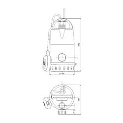 Grundfos Kellerentwässerungspumpe Unilift CC-9 A1, 0,47kW 1x230V, max. Förderhöhe 9m... GRUNDFOS-96280970 5700830761403 (Abb. 1)