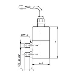Grundfos Differenzdruckgeber DPI0-4.0, 0-4,0bar, Zubehör für Steuer- und Regelsystem... GRUNDFOS-96611526 5700834481574 (Abb. 1)