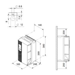 Grundfos Steuer- und Regelsystem CUE, 3x380-500V IP55 55kW, mit STO-Funktion... GRUNDFOS-99616797 5713831975083 (Abb. 1)