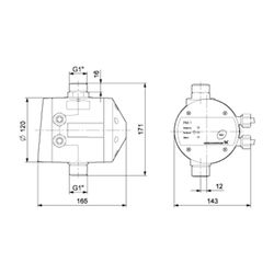 GRUNDFOS Zubehör für Hauswasseranlagen Pressure Manager PM1/2,2 2,2bar 230V... GRUNDFOS-96848722 5700311918531 (Abb. 1)