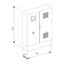 Grundfos Steuer- und Regelsystem Control MPC-EC, 2x37kW 3x400V IP54 E... GRUNDFOS-99080445 5712606363063 (Abb. 1)
