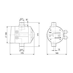 GRUNDFOS Zubehör für Hauswasseranlagen Pressure Manager PM2 1,5-5,0bar 230V... GRUNDFOS-96848740 5700311918777 (Abb. 1)