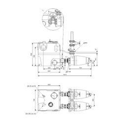 Grundfos Fäkalienhebeanlage Multilift MDV.80.80.60.2.51D/400, 900x1944x900mm 3x400V ... GRUNDFOS-96776520 5700839195575 (Abb. 1)