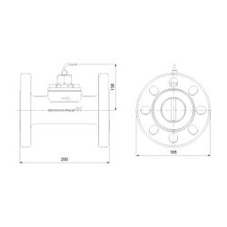 Grundfos Durchflusssensor VFI/---2-40m/1/C/M5.00-X/EG6/SG/31F/AC-1 ohne Temperaturfu... GRUNDFOS-97686143 5710621490139 (Abb. 1)