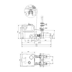 Grundfos Fäkalienhebeanlage Multilift MD1.80.80.75.4.51D/450.SL, 900x1908x900mm 3x40... GRUNDFOS-97577867 5700318991049 (Abb. 1)