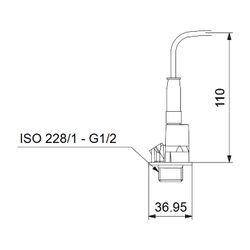 Grundfos Drucksensor RPI/---0-10b/1/F/M2.00-X/EG6/--/---/SC-1, 0-10 bar 2x0-10V, mit... GRUNDFOS-97748944 5710623704951 (Abb. 1)